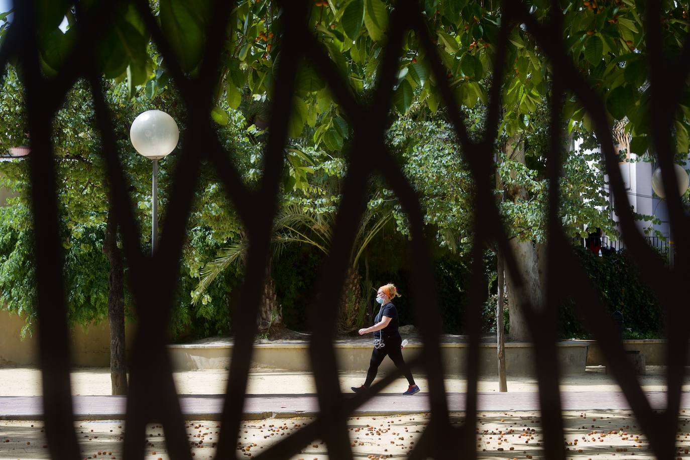 Fotos: Comienza el vallado del Jardín del Malecón de Murcia