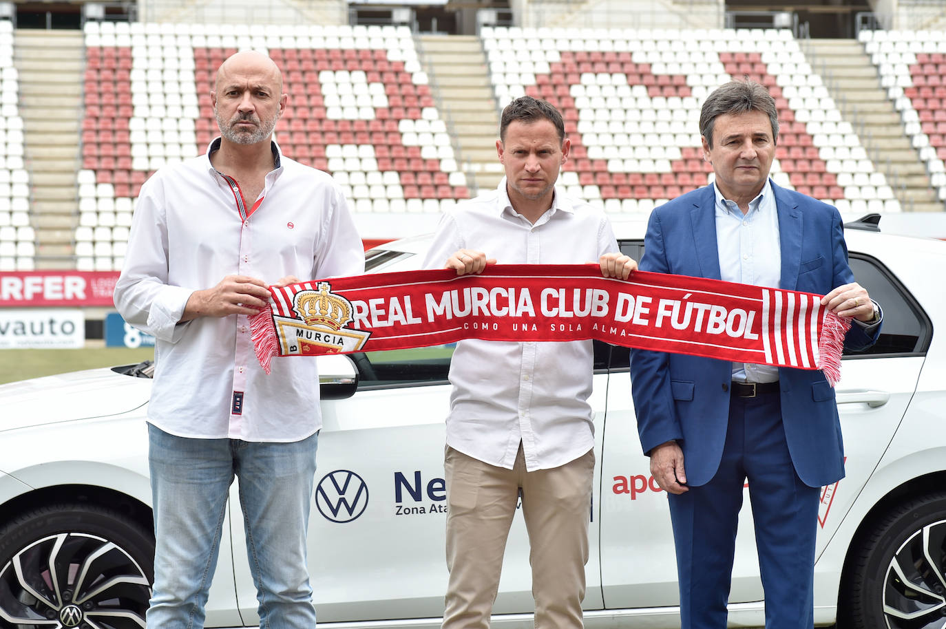 Fotos: Presentación del nuevo entrenador del Real Murcia