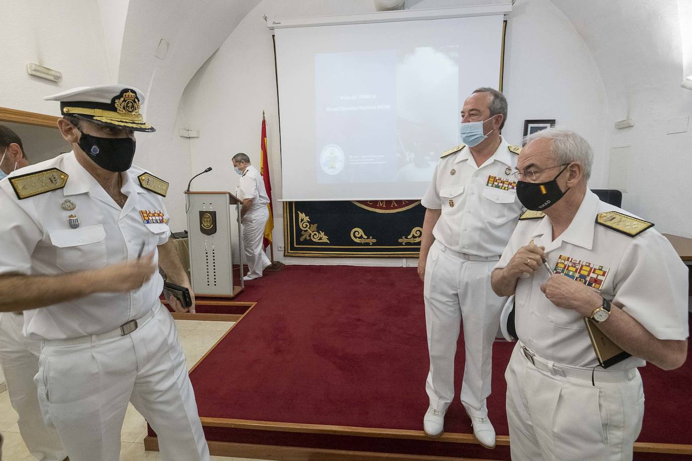 Fotos: Visita del jefe de la Defensa visita al Mando Marítimo de Cartagena