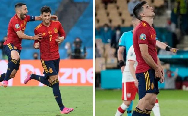 Eurocopa 2020/2021: Morata y Moreno, una de cal y otra de arena