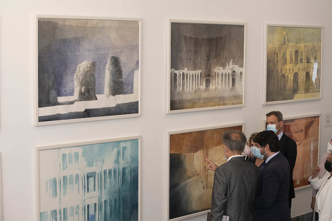 Fotos: Las acuarelas de Pedro Cano suben a escena