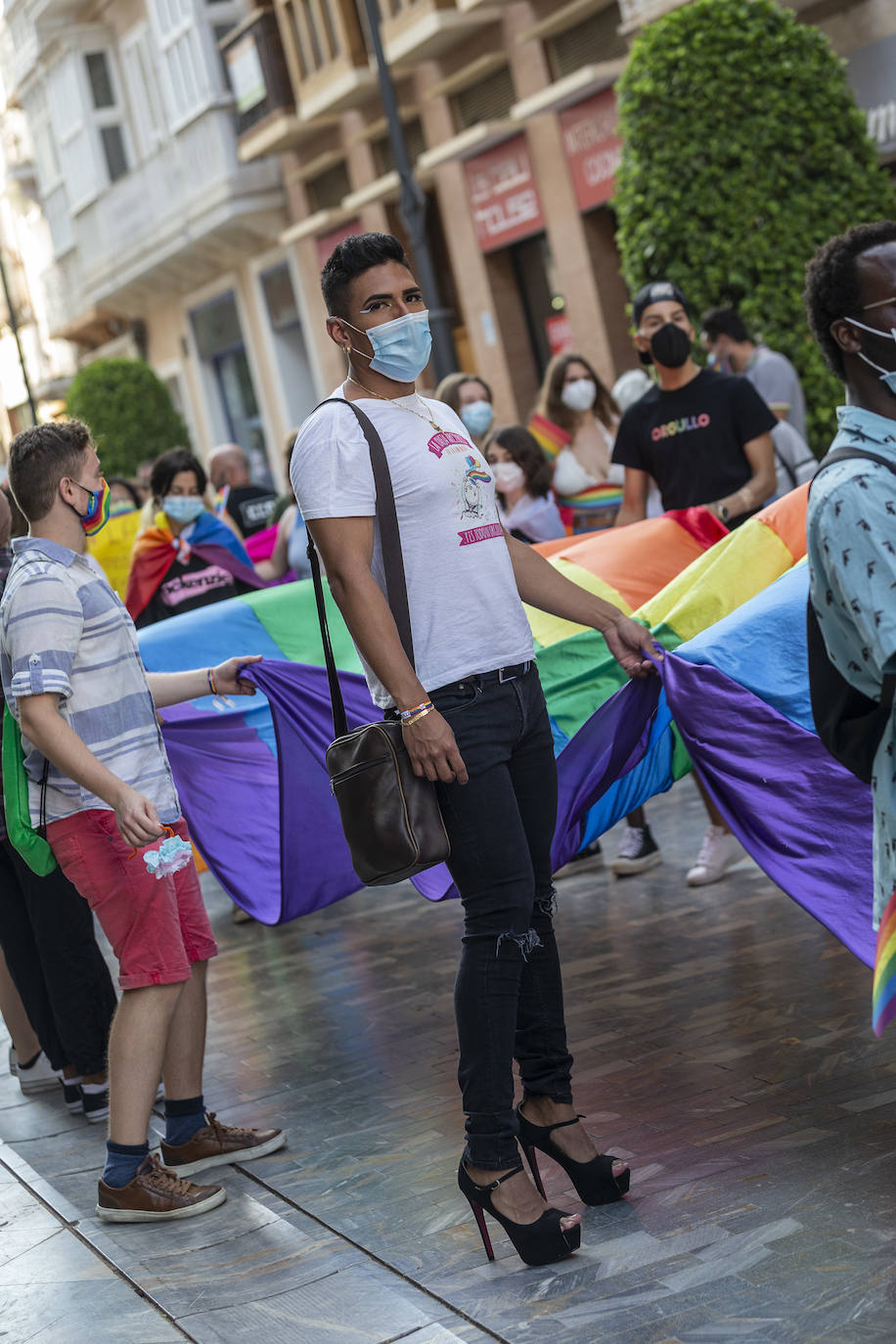Fotos: Clamor por la Ley Integral Trans en la marcha del Orgullo en Cartagena