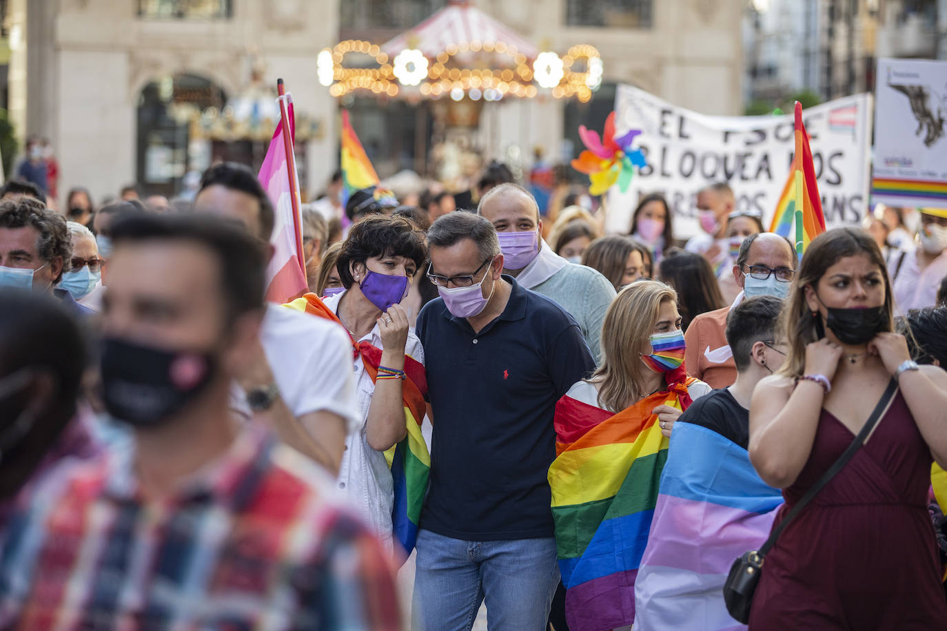 Fotos: Clamor por la Ley Integral Trans en la marcha del Orgullo en Cartagena