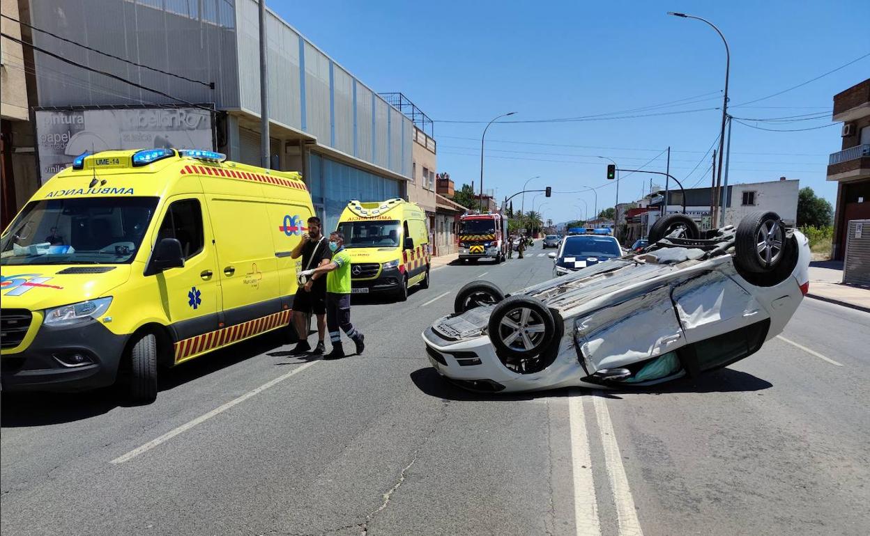 Estado del vehículo tras el accidente.