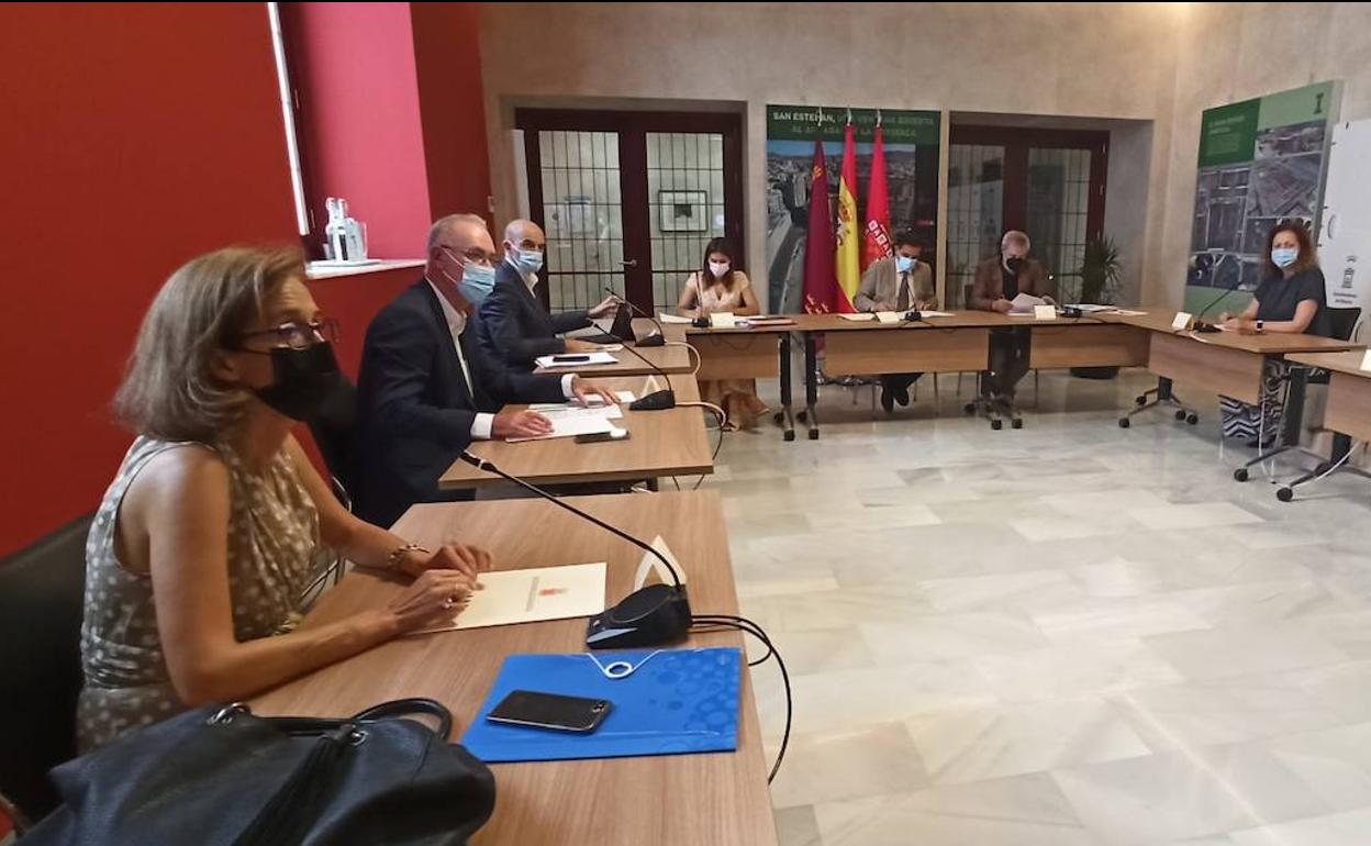 El Consejo de Administración de Aguas de Murcia, este miércoles.