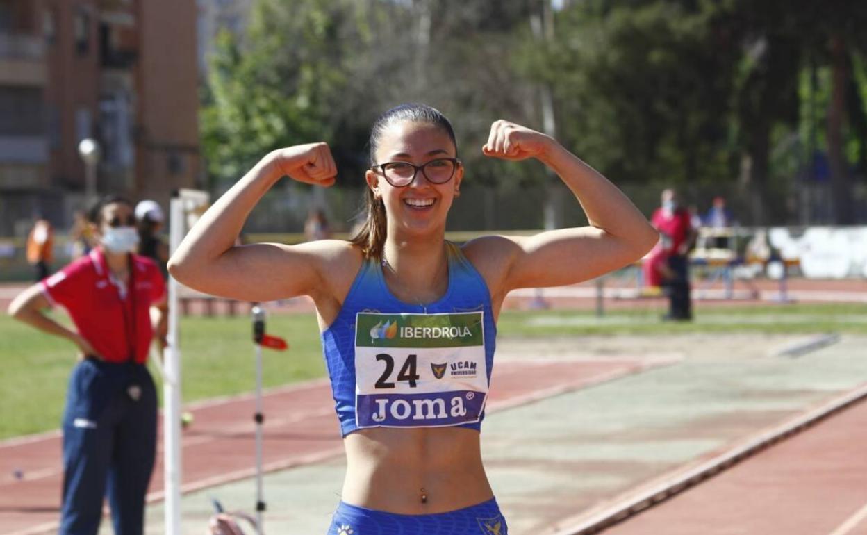 La atleta del UCAM Cartagena, Bárbara Frías.