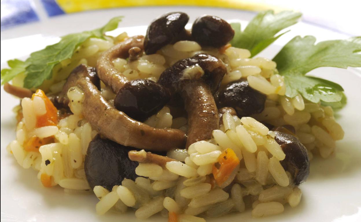 Risotto de setas. 