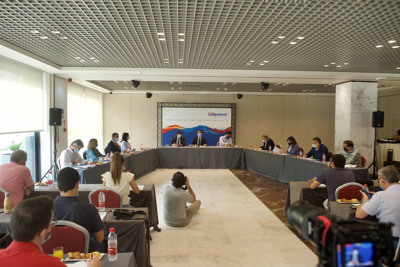 Fotos: Reunión del comité de dirección del PP regional