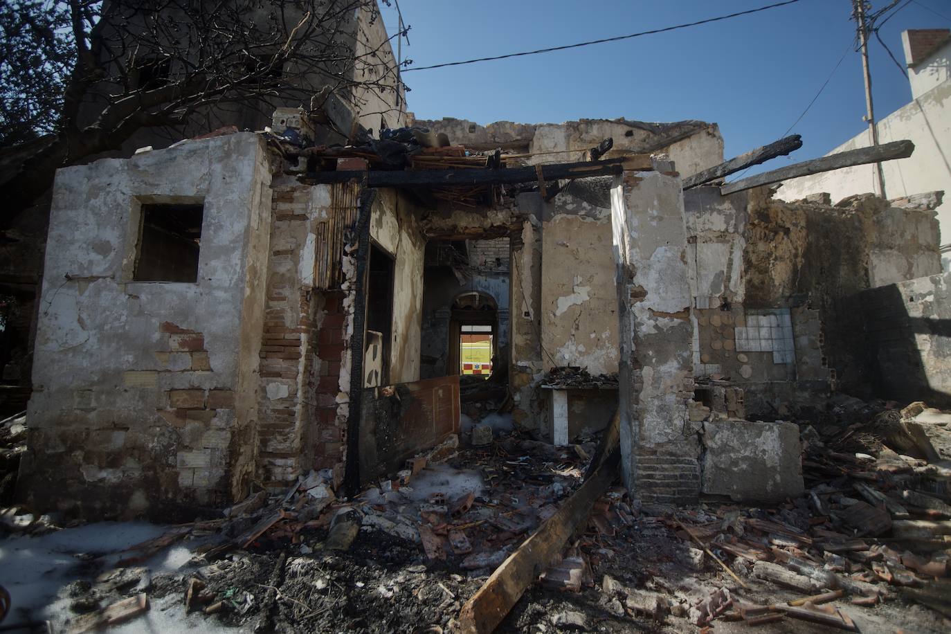 Fotos: Incendio en un huerto abandonado de Barriomar