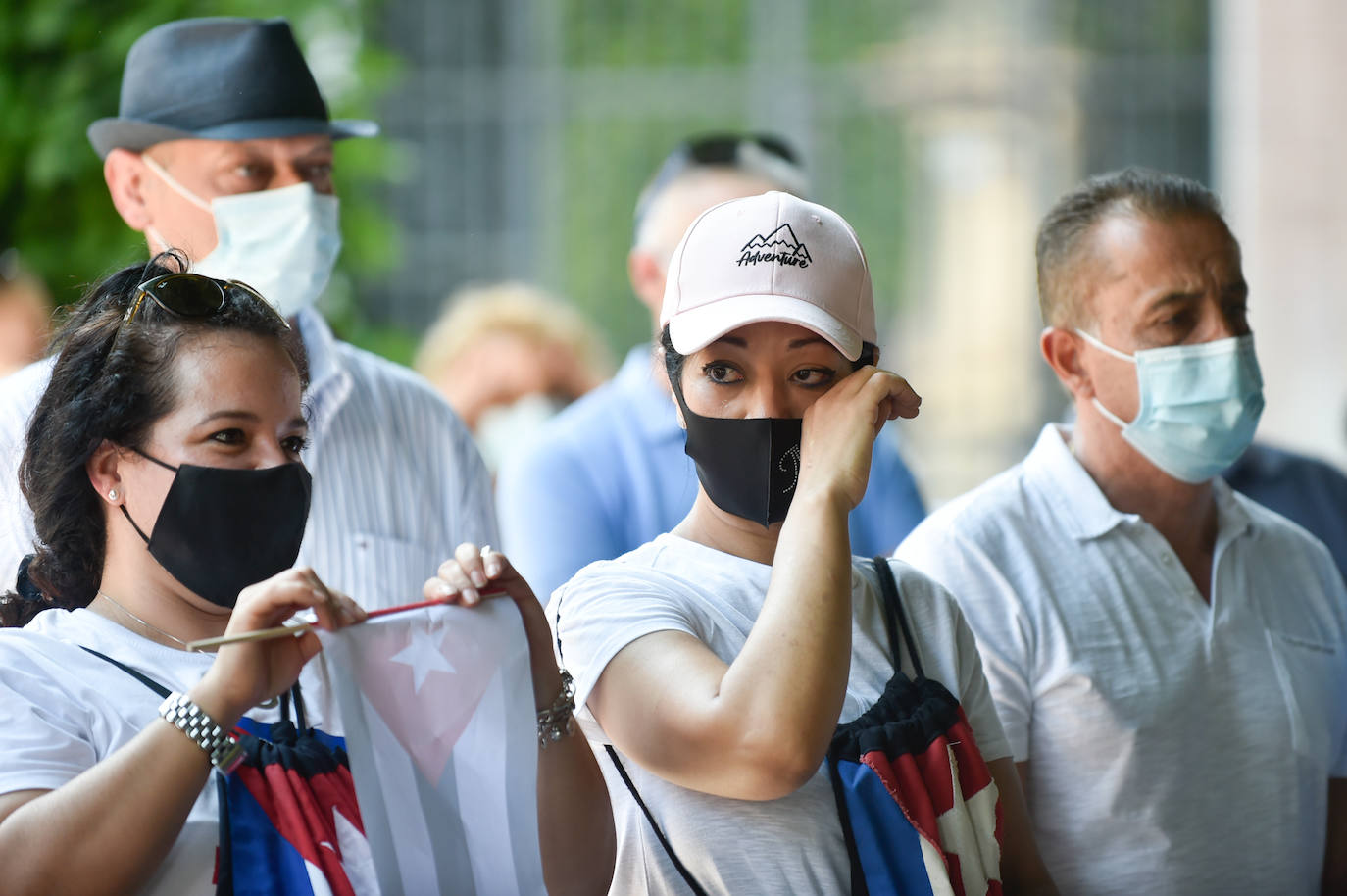Fotos: Concentración en Murcia en contra del régimen castrista