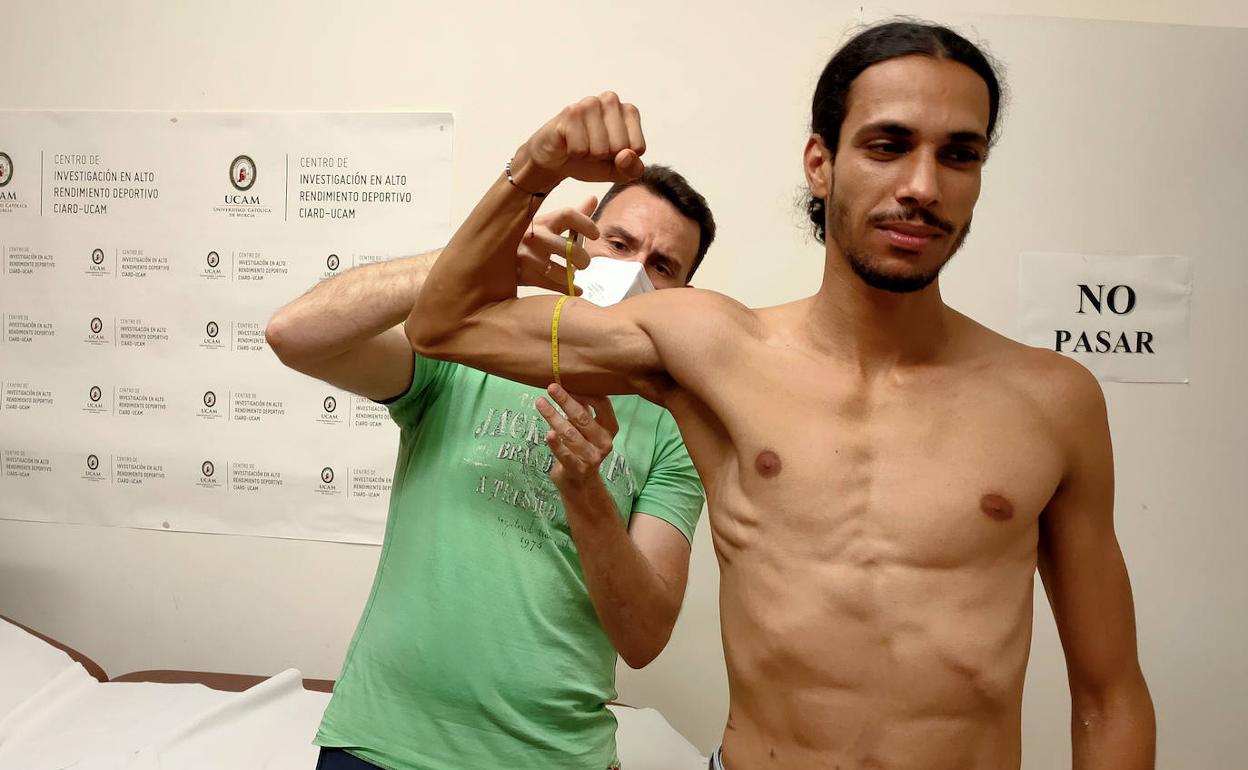 Prueba antropométrica previa a los Juegos.