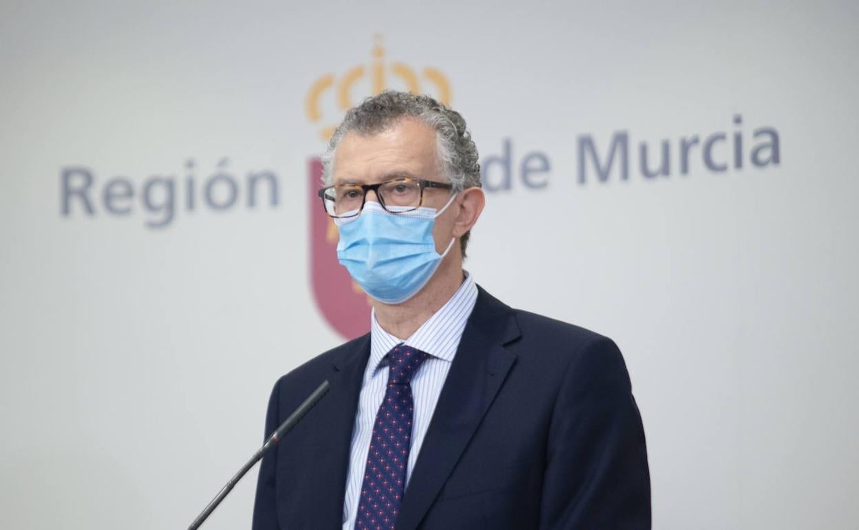 El consejero de Salud, Juan José Pedreño, en una imagen de archivo. 