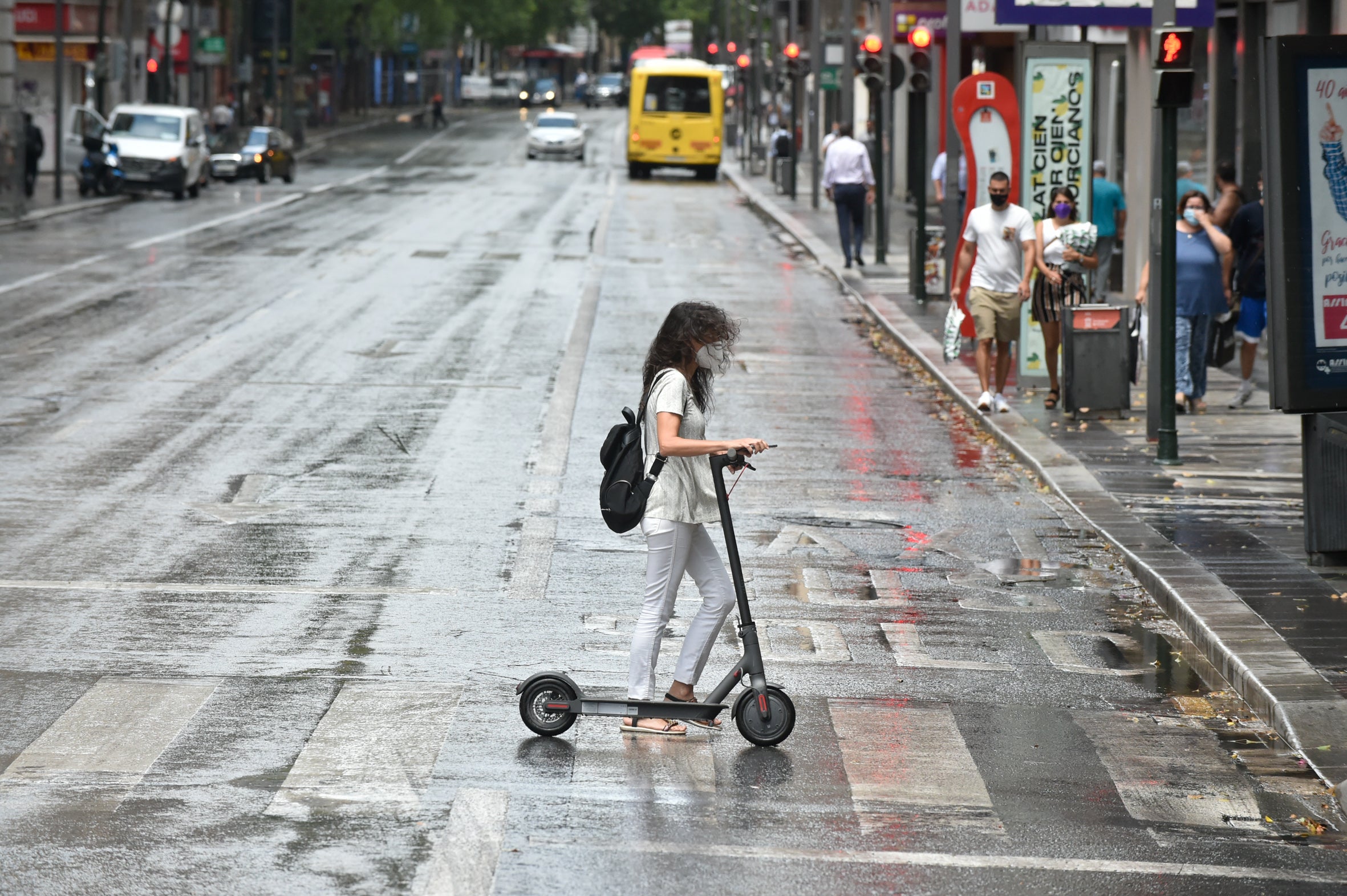 Día lluvioso en Murcia.