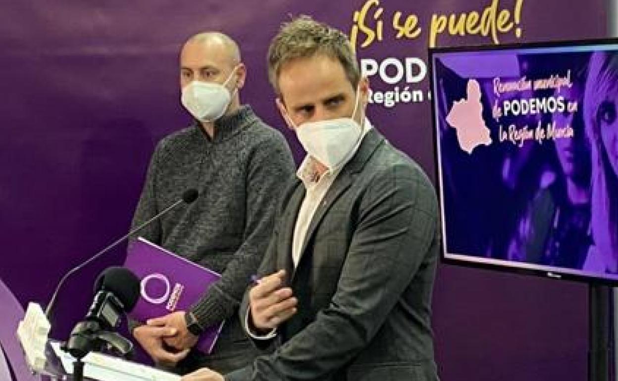 El secretario regional de organización de Podemos, Ángel Luis Hernández, en una imagen de archivo.