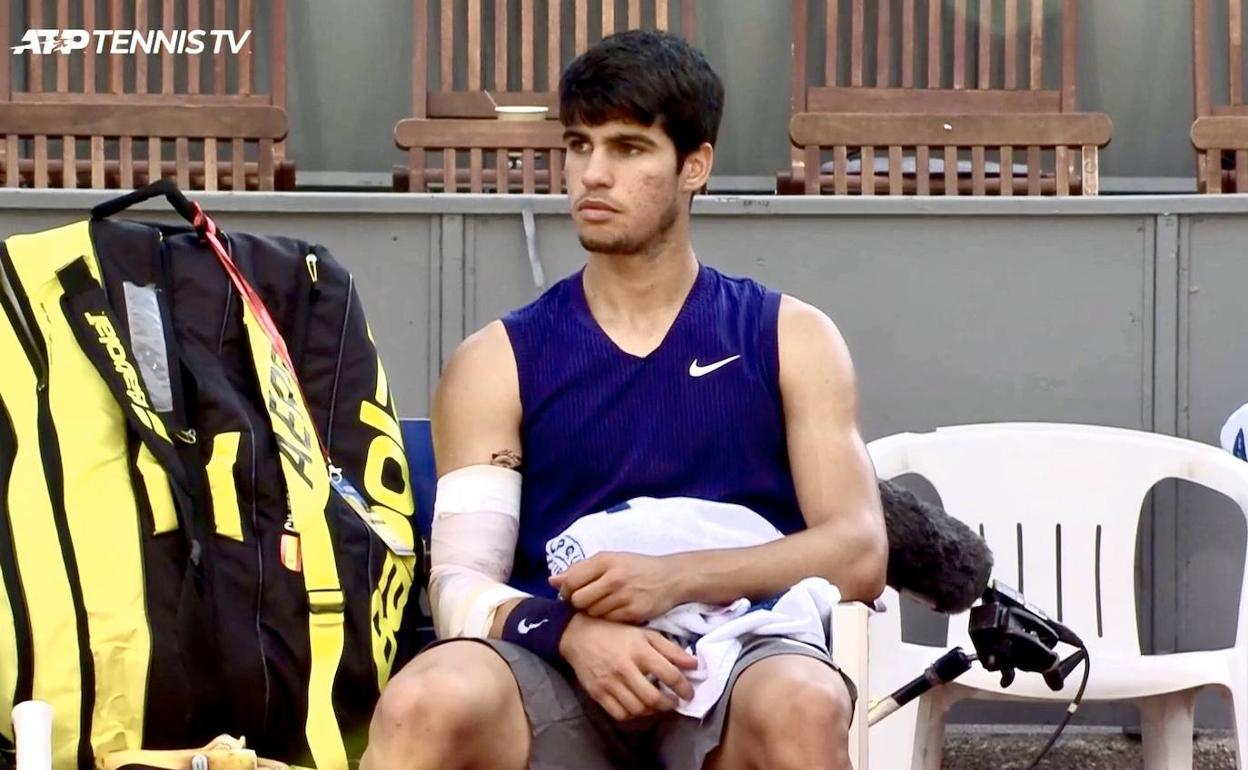 Carlos Alcaraz en su debut en Kitzbühel. 