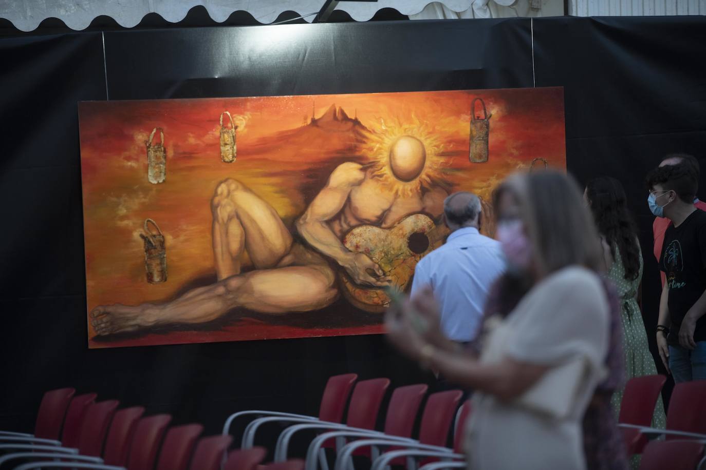 Fotos: Arte para engalanar el nuevo escenario del Cante de las Minas