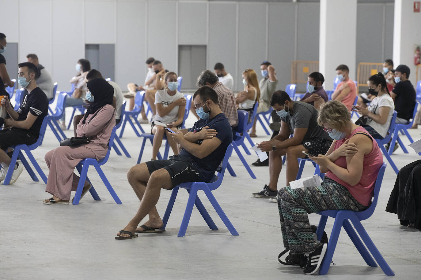 Fotos: Vacuna contra la Covid-19 en Torre Pacheco