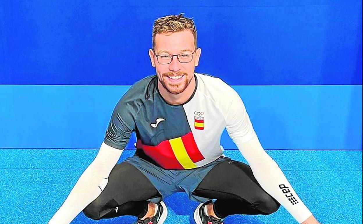 Alberto Martínez, hace unos días en la Villa Olímpica. 