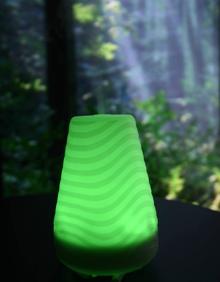 Imagen secundaria 2 - Sobre estas líneas, el pabellón diseñado por el cartagenero Andrés Cánovas y sus socios Atxu Amman y N. Maruri. / El bosque de la inteligencia ofrecerá una experiencia multisensorial gracias al fresco perfume que desprenden estos ambientadores. 