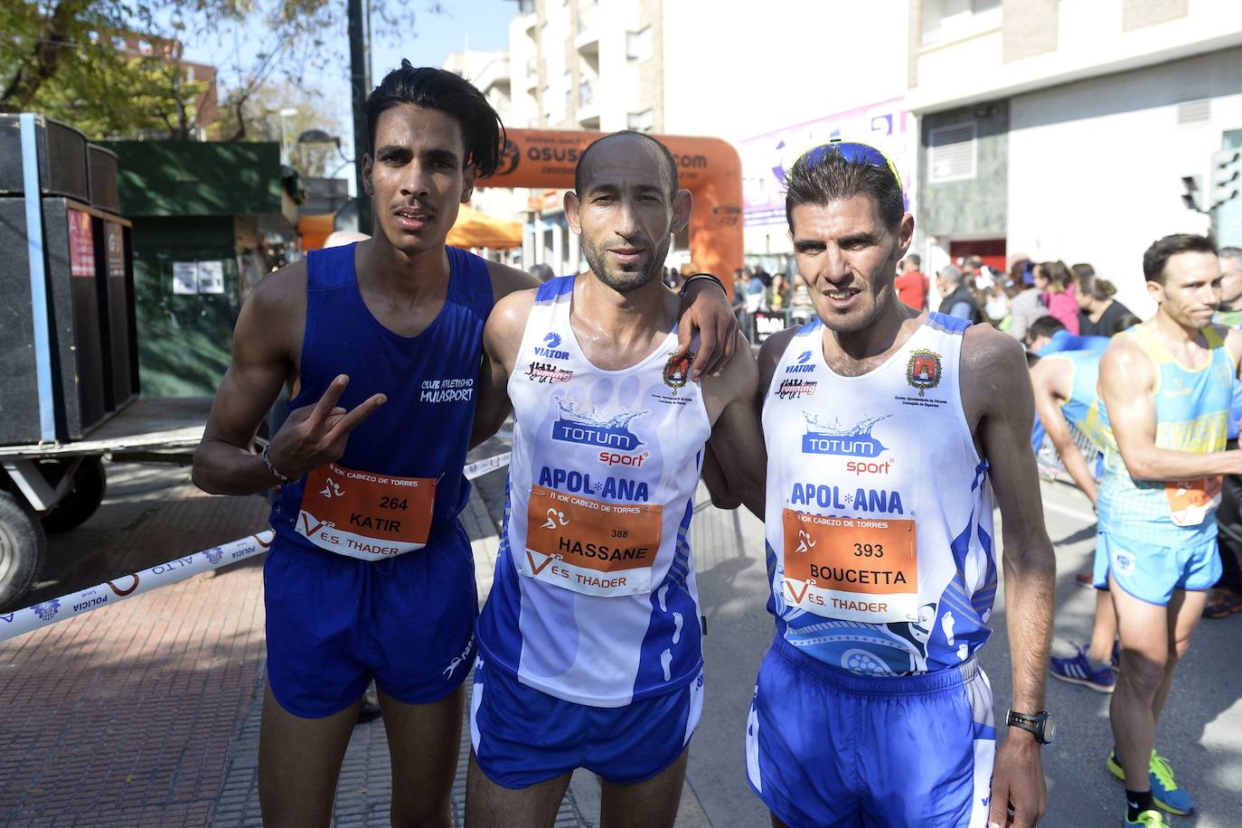 Katir en la carrera popular de 10 km de Cabezo de Torres en abril de 2016. 