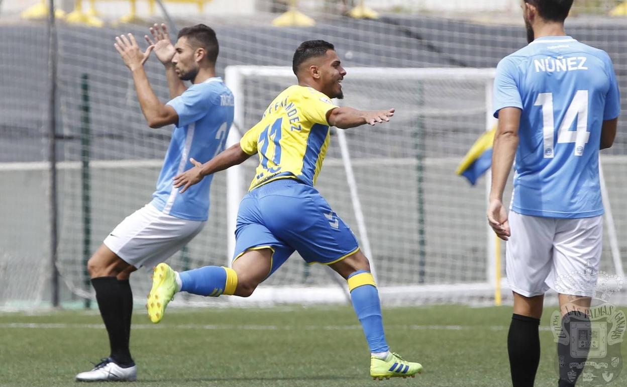 Juan Fernández, durante su etapa en Las Palmas.