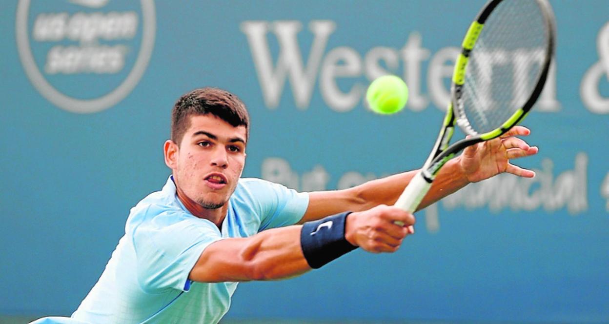 Carlos Alcaraz, el martes, en el Masters 1000 de Cincinnati. 