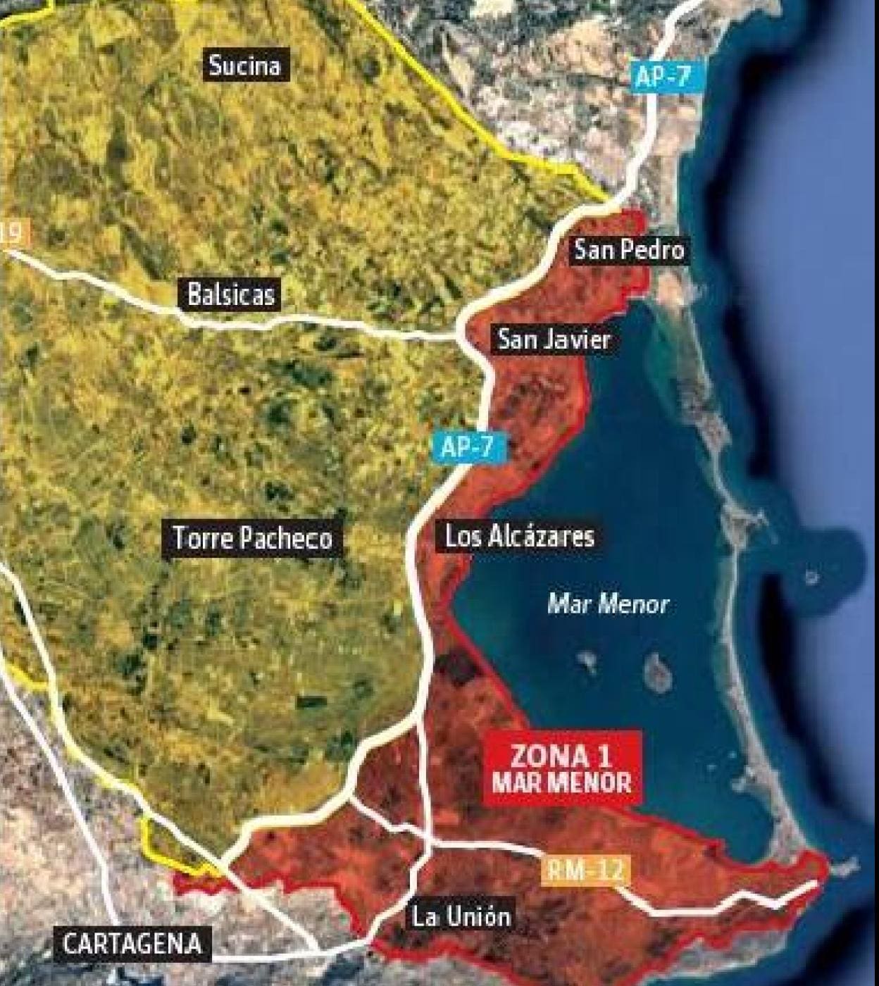 Zona de Gestión Agrícola de la Ley del Mar Menor.