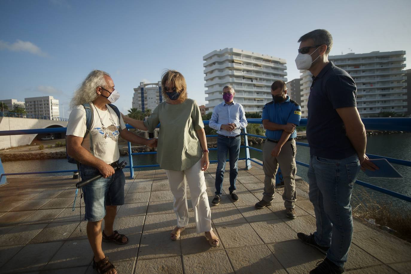 Fotos: La ministra Teresa Ribera visita el Mar Menor