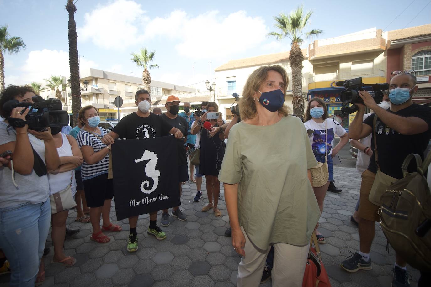 Fotos: La ministra Teresa Ribera visita el Mar Menor