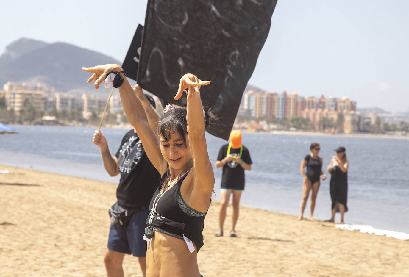 Fotos: Protesta en la Playa de los Alemanes en defensa del Mar Menor