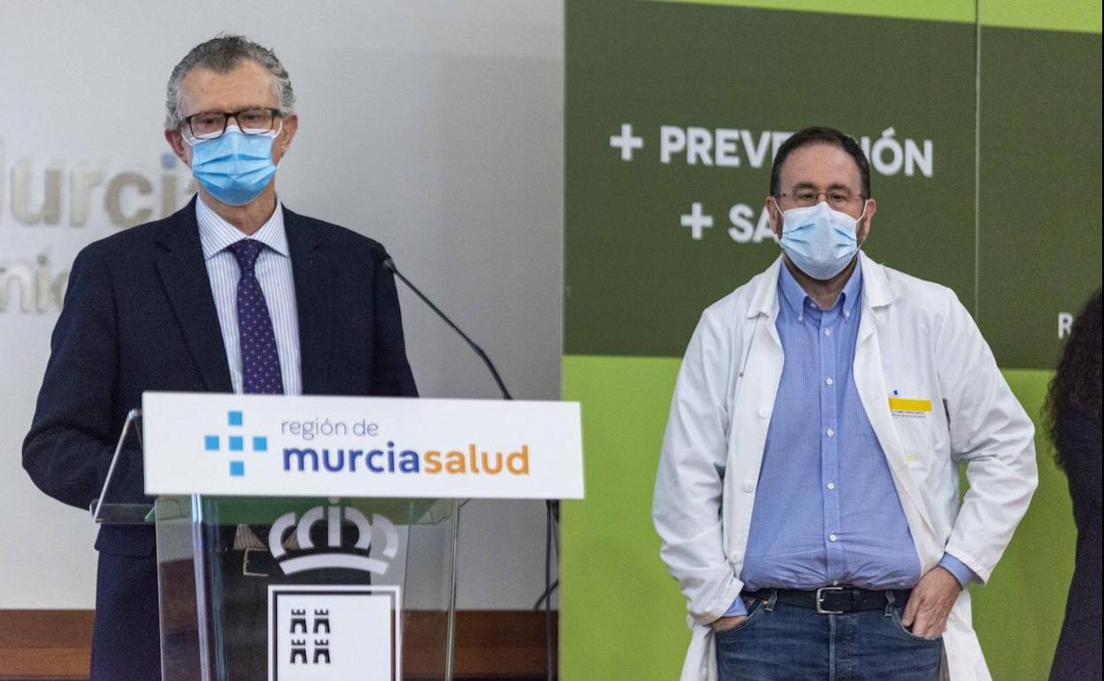 Juan José Pedreño y Jaime Pérez, en rueda de prensa.