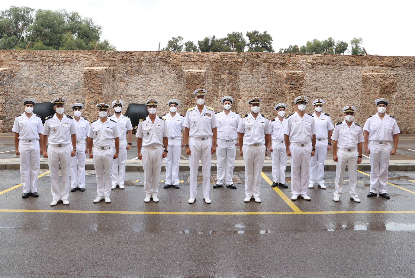 Fotos: El Rey visita en Cartagena la Fuerza de Medidas Contraminas de la Armada en su 75 aniversario