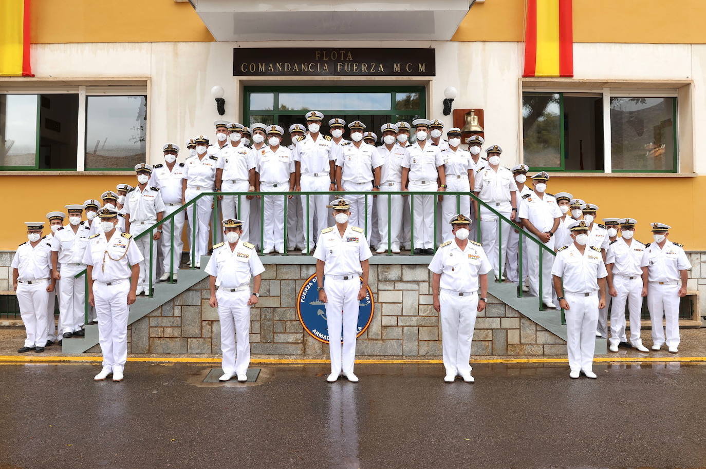 Fotos: El Rey visita en Cartagena la Fuerza de Medidas Contraminas de la Armada en su 75 aniversario