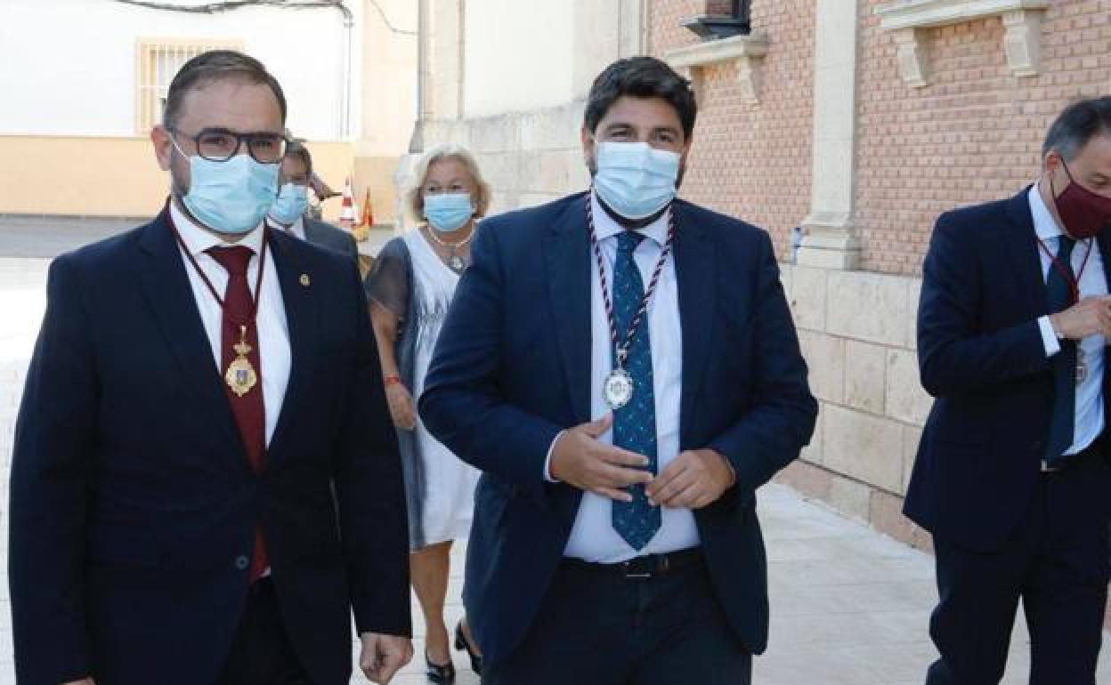 Fernando López Miras, este miércoles en Lorca.