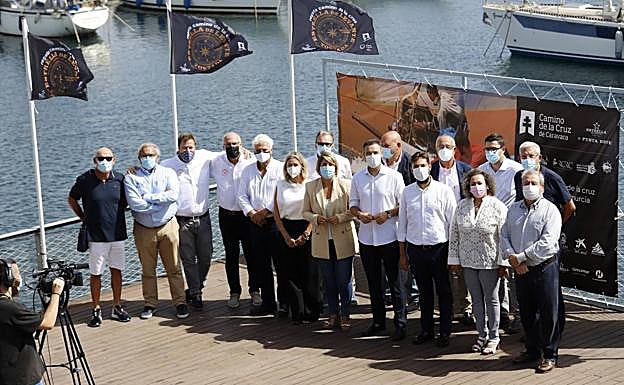 Presentación de la edición de este año, en el Club de Regatas de Cartagena, ayer. 