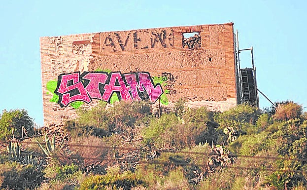 Pintada de Stam en una ermita protegida, en San Ginés de la Jara, en 2019. 