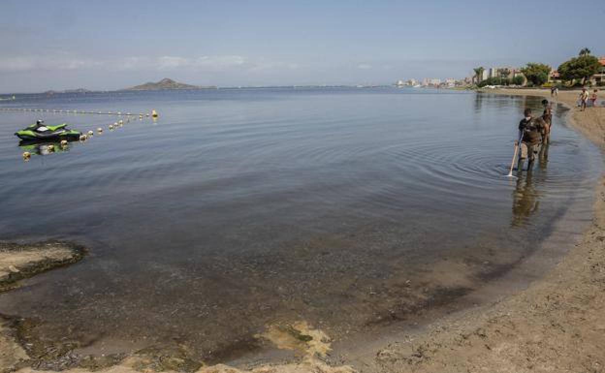 Una playa del Mar Menor, en una imagen de archivo.
