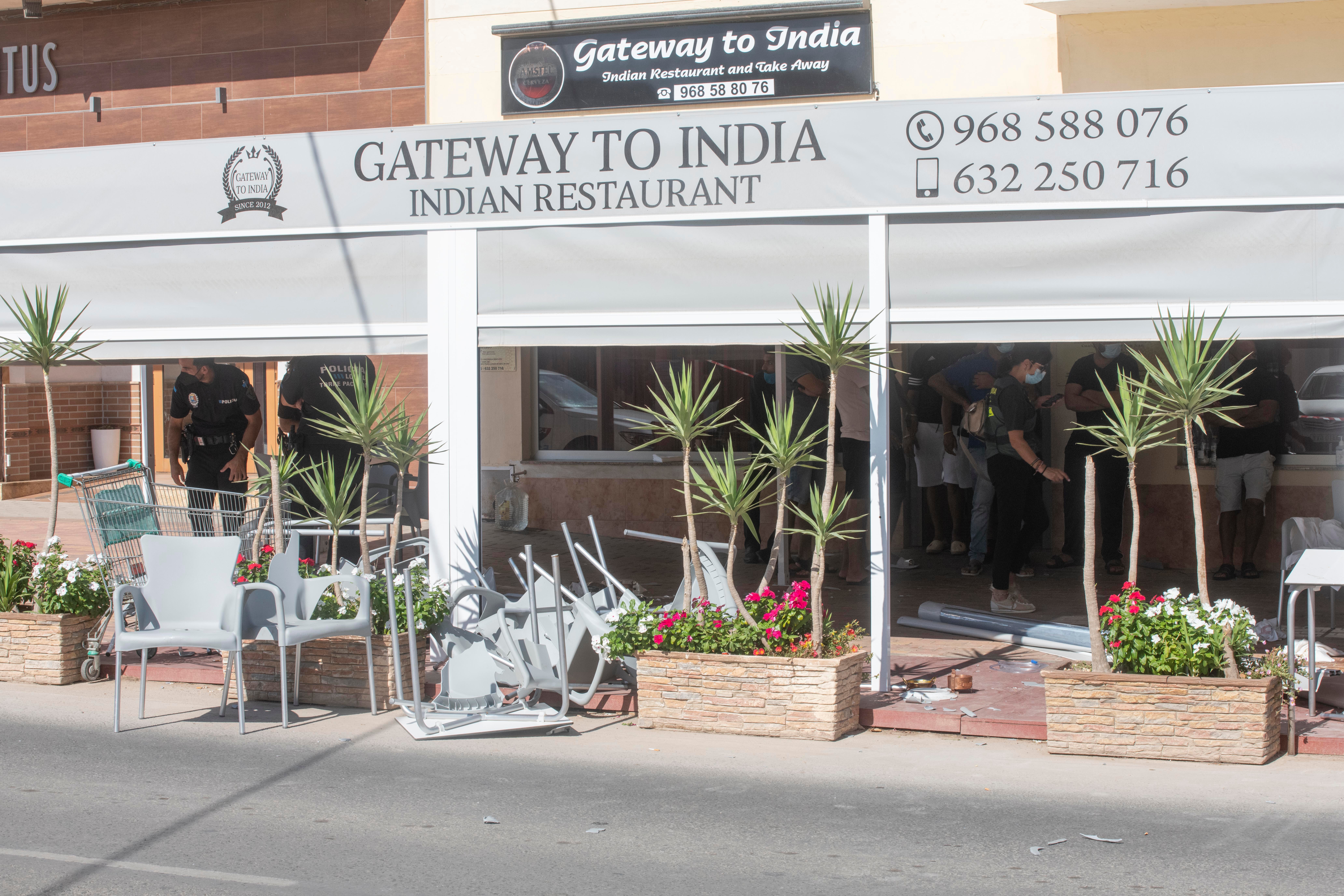 Fotos: Dos muertos en un atropello múltiple en la terraza de un bar de Torre Pacheco
