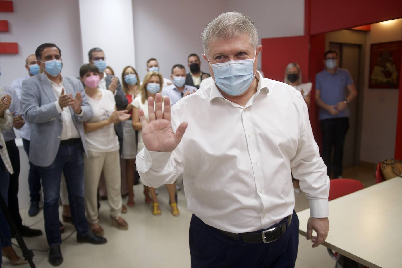 Fotos: Vélez se lanza a por la Secretaría General del PSRM con apelaciones a «la unidad de los 5.000 militantes»