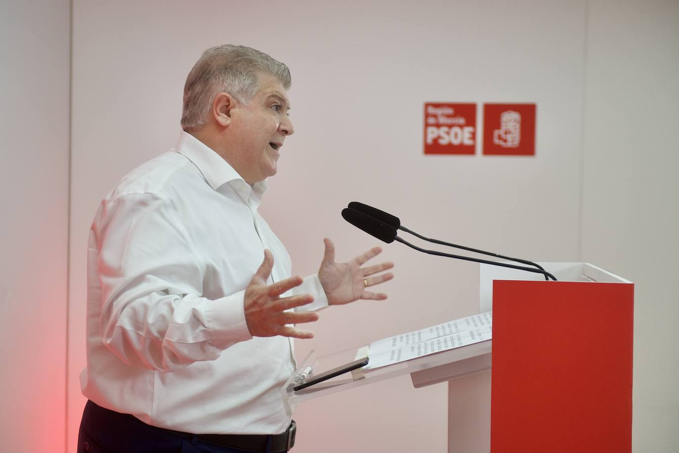 Fotos: Vélez se lanza a por la Secretaría General del PSRM con apelaciones a «la unidad de los 5.000 militantes»