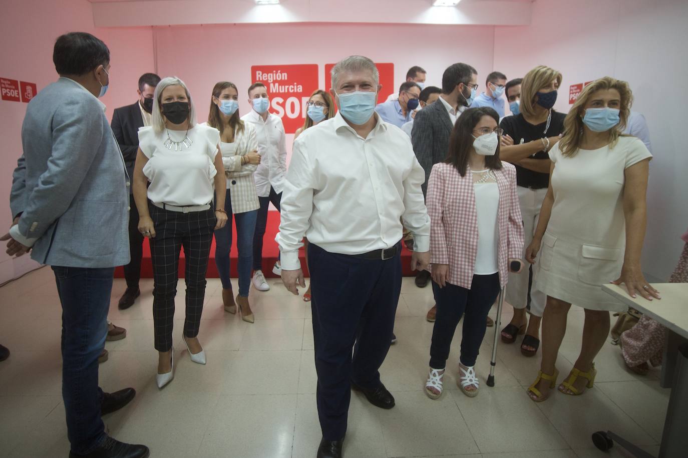 Fotos: Vélez se lanza a por la Secretaría General del PSRM con apelaciones a «la unidad de los 5.000 militantes»