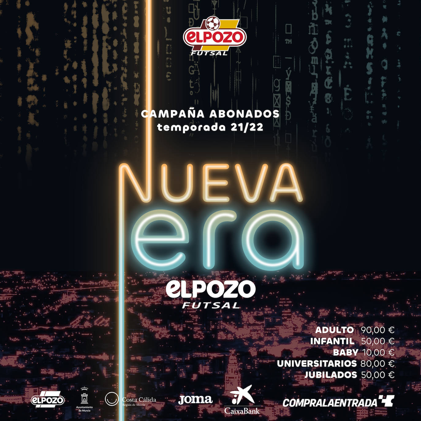 Cartel de la campaña para los nuevos abonados.