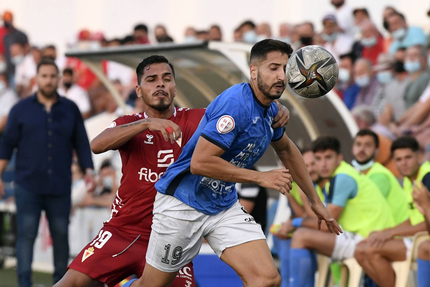 Los jugadores del Mar Menor celebrando el gol de la victoria.