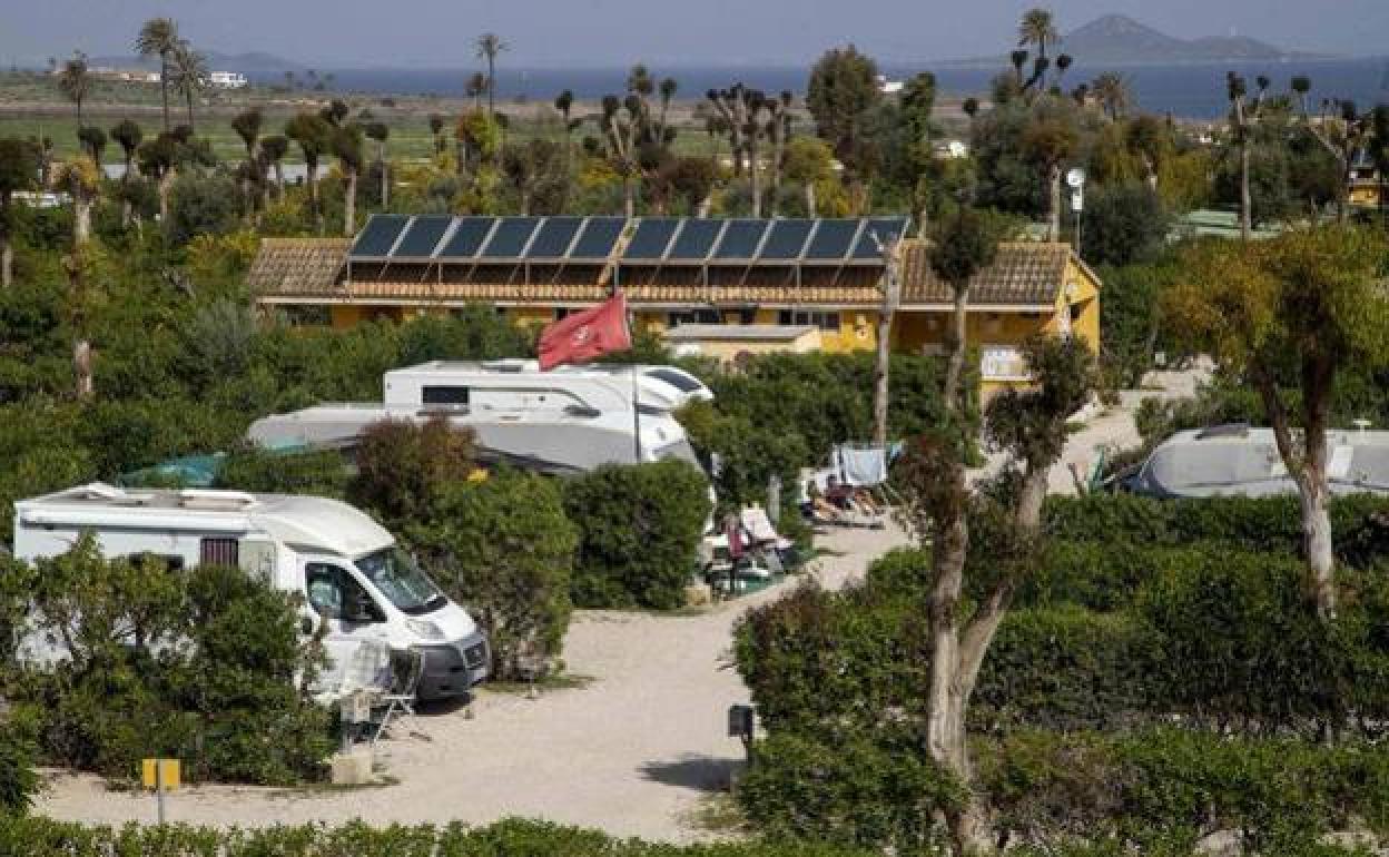 El camping Villas Caravaning de La Manga, en una fotografía de archivo. 