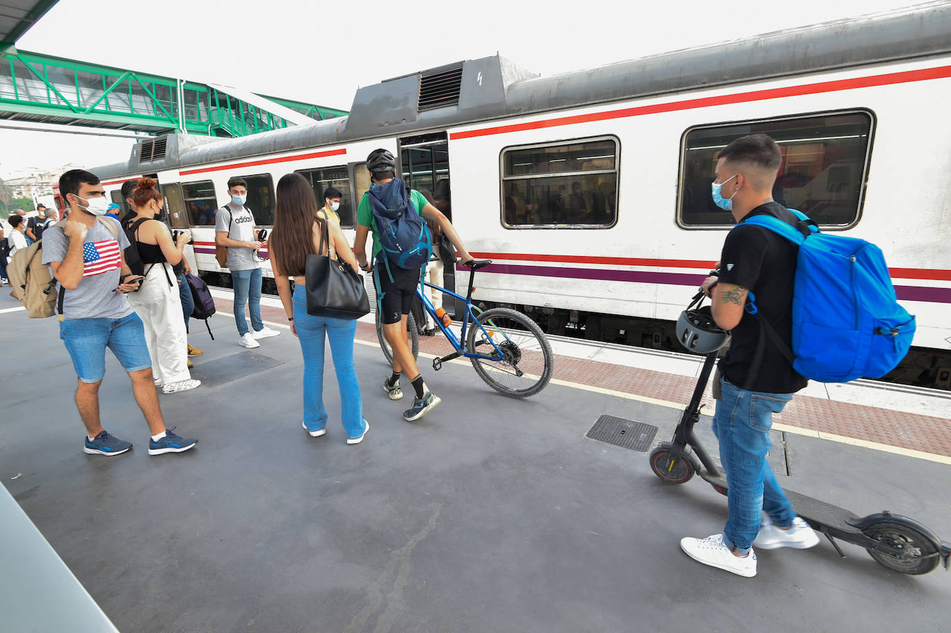 Fotos: Cerrojazo ferroviario en la Región