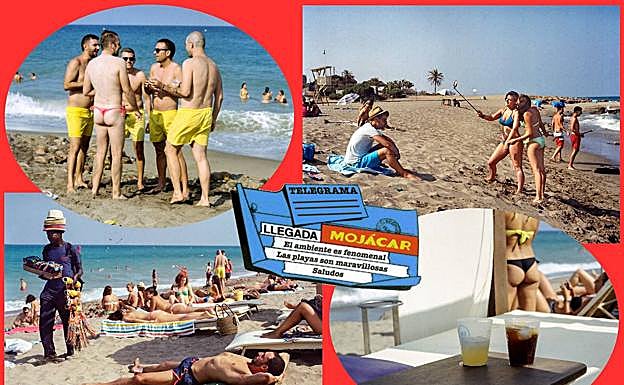 Escenas cotidianas en las concurridísimas playas de Mojácar, en la costa almeriense. 