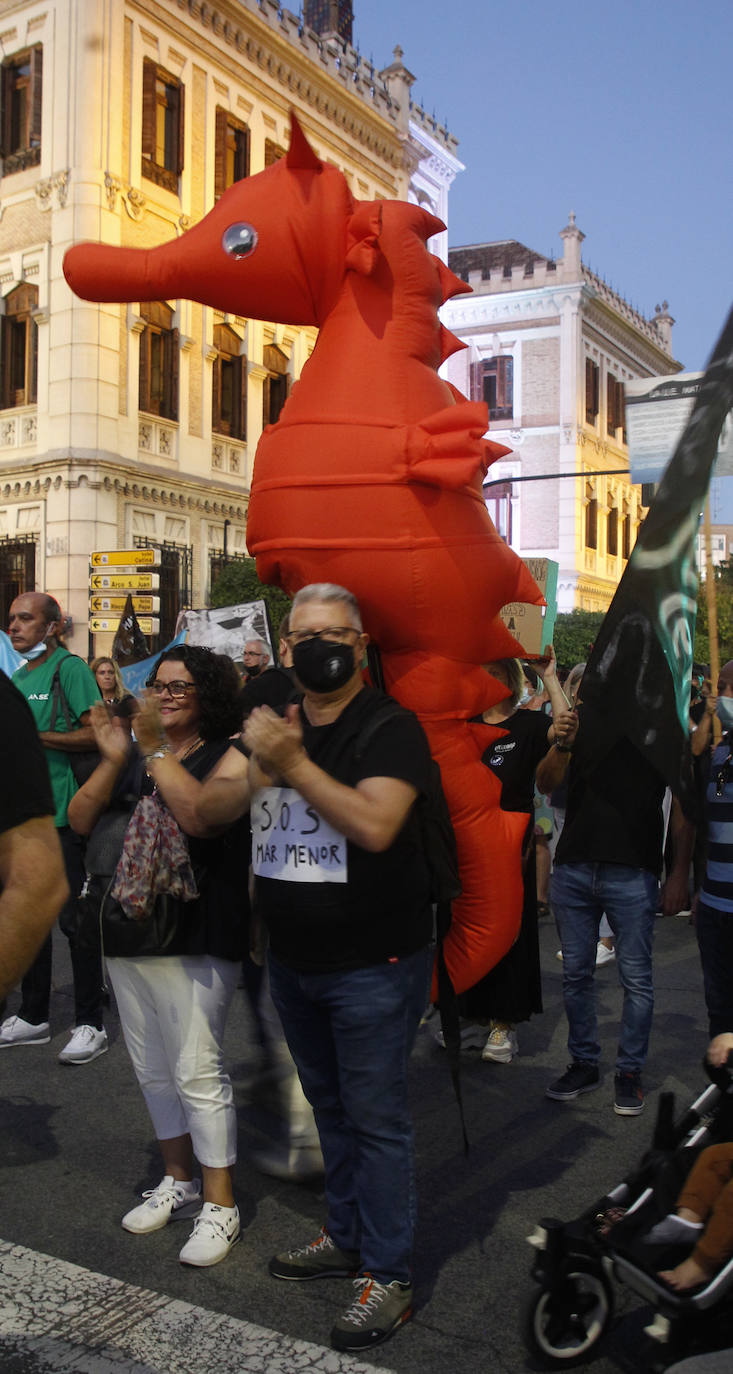 Fotos: Las imágenes de la manifestación en defensa del Mar Menor en Murcia