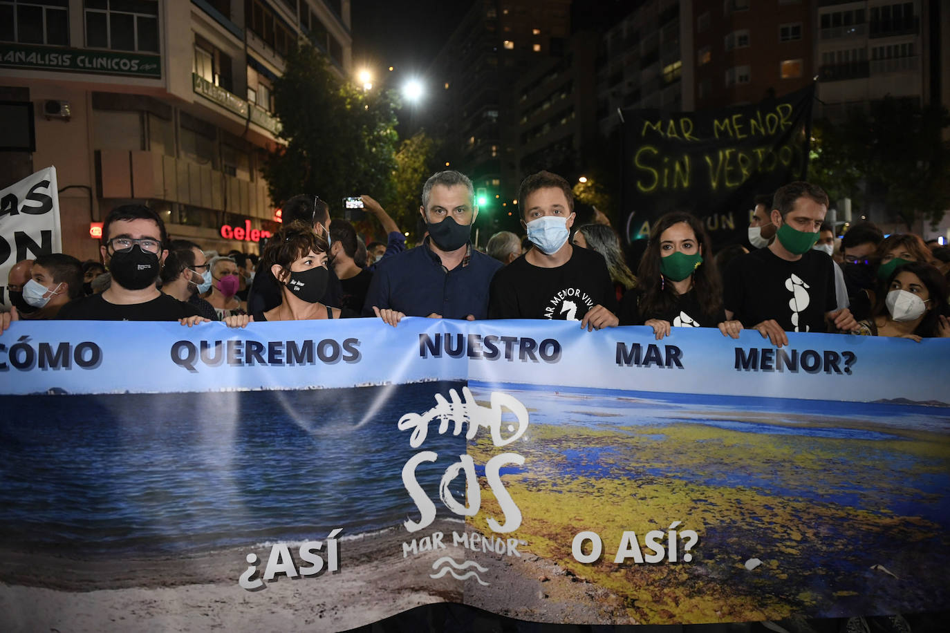 Fotos: Las imágenes de la manifestación en defensa del Mar Menor en Murcia