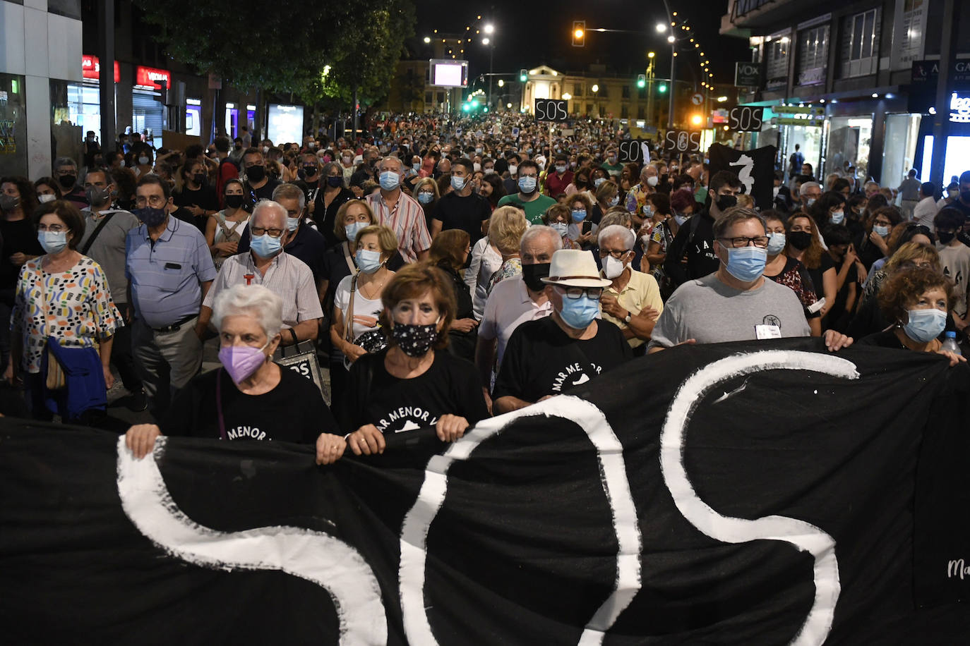 Fotos: Las imágenes de la manifestación en defensa del Mar Menor en Murcia