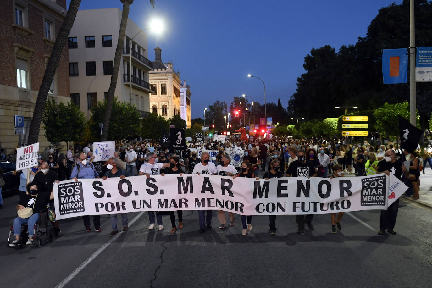 Fotos: Las imágenes de la manifestación en defensa del Mar Menor en Murcia